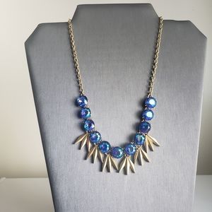 J Crew Blue/Purple Aurora Borealis Necklace